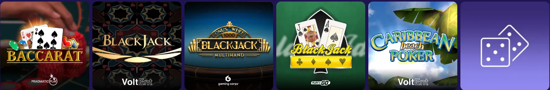 Tafelspellen zoals blackjack en roulette bij Pokobet Casino